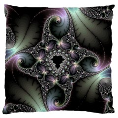 Magic Swirl Large Flano Cushion Case (one Side) by Simbadda