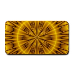 Fractal Yellow Kaleidoscope Lyapunov Medium Bar Mats by Simbadda