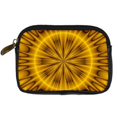 Fractal Yellow Kaleidoscope Lyapunov Digital Camera Cases by Simbadda