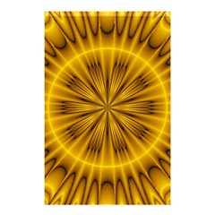 Fractal Yellow Kaleidoscope Lyapunov Shower Curtain 48  X 72  (small)  by Simbadda