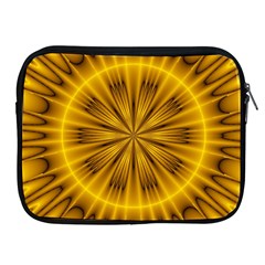 Fractal Yellow Kaleidoscope Lyapunov Apple Ipad 2/3/4 Zipper Cases by Simbadda