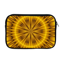 Fractal Yellow Kaleidoscope Lyapunov Apple Macbook Pro 17  Zipper Case by Simbadda