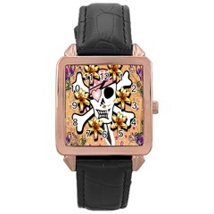 Banner Header Tapete Rose Gold Leather Watch  by Simbadda