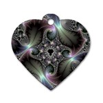 Precious Spiral Wallpaper Dog Tag Heart (One Side) Front