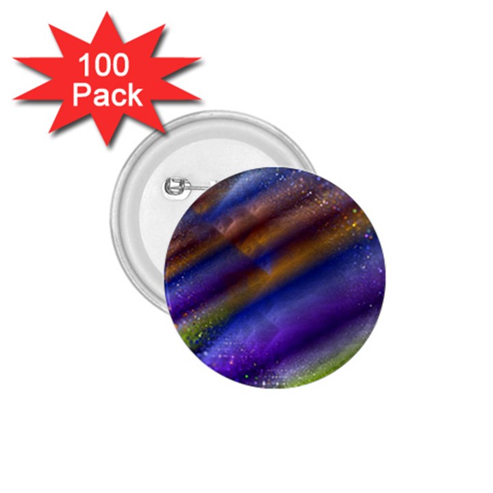 Fractal Color Stripes 1.75  Buttons (100 pack) 