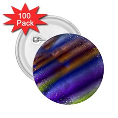 Fractal Color Stripes 2.25  Buttons (100 pack) 