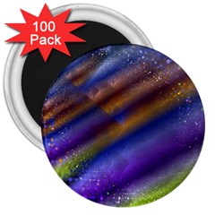 Fractal Color Stripes 3  Magnets (100 Pack) by Simbadda