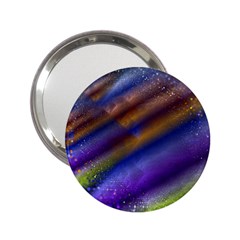 Fractal Color Stripes 2.25  Handbag Mirrors