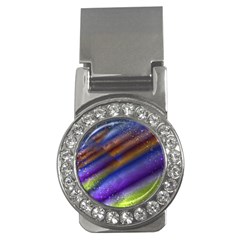 Fractal Color Stripes Money Clips (CZ) 