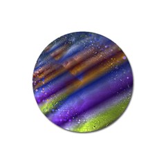 Fractal Color Stripes Magnet 3  (Round)