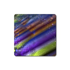 Fractal Color Stripes Square Magnet