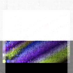 Fractal Color Stripes Rectangular Jigsaw Puzzl