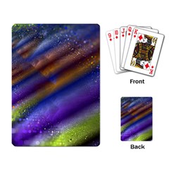 Fractal Color Stripes Playing Card