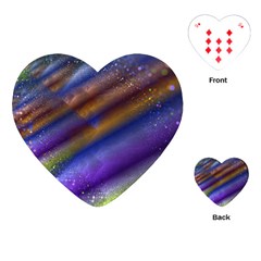 Fractal Color Stripes Playing Cards (Heart) 