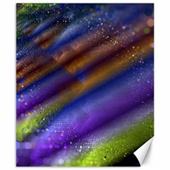 Fractal Color Stripes Canvas 8  x 10 