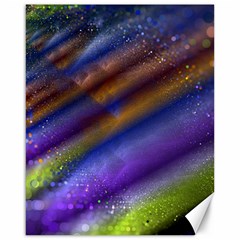 Fractal Color Stripes Canvas 16  x 20  