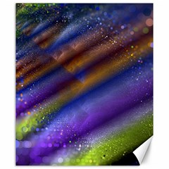 Fractal Color Stripes Canvas 20  x 24  