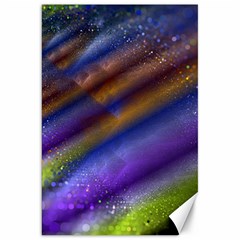 Fractal Color Stripes Canvas 20  x 30  