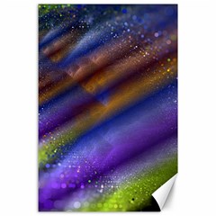 Fractal Color Stripes Canvas 24  x 36 