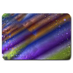 Fractal Color Stripes Large Doormat 