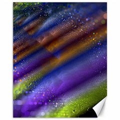 Fractal Color Stripes Canvas 11  x 14  