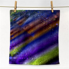 Fractal Color Stripes Face Towel