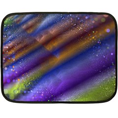 Fractal Color Stripes Fleece Blanket (Mini)