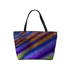 Fractal Color Stripes Shoulder Handbags