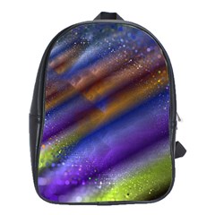 Fractal Color Stripes School Bags(Large) 