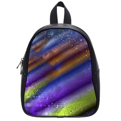 Fractal Color Stripes School Bags (small)  by Simbadda