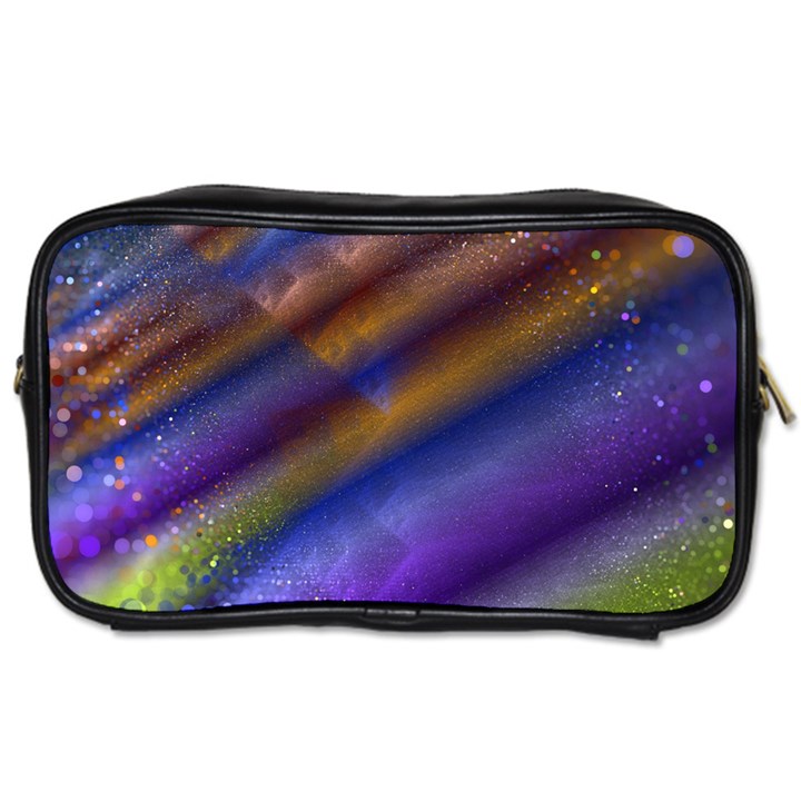 Fractal Color Stripes Toiletries Bags 2-Side