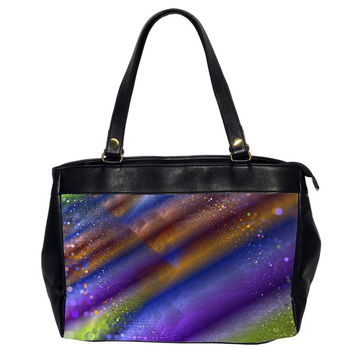 Fractal Color Stripes Office Handbags (2 Sides) 