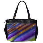 Fractal Color Stripes Office Handbags (2 Sides)  Back