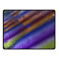 Fractal Color Stripes Fleece Blanket (small) by Simbadda