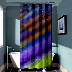 Fractal Color Stripes Shower Curtain 36  x 72  (Stall) 