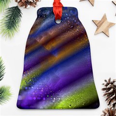 Fractal Color Stripes Bell Ornament (Two Sides)