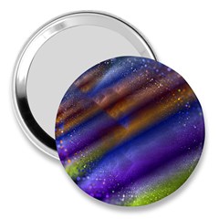 Fractal Color Stripes 3  Handbag Mirrors