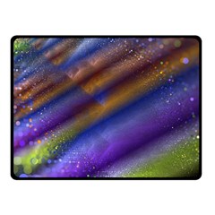 Fractal Color Stripes Double Sided Fleece Blanket (Small) 