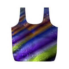 Fractal Color Stripes Full Print Recycle Bags (M) 