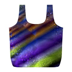 Fractal Color Stripes Full Print Recycle Bags (L) 