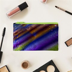 Fractal Color Stripes Cosmetic Bag (XS)