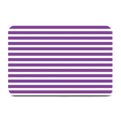 Horizontal Stripes Purple Plate Mats by Mariart