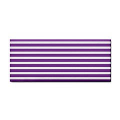 Horizontal Stripes Purple Cosmetic Storage Cases