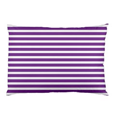 Horizontal Stripes Purple Pillow Case