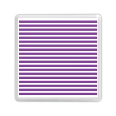 Horizontal Stripes Purple Memory Card Reader (square)  by Mariart