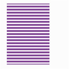 Horizontal Stripes Purple Large Garden Flag (two Sides)