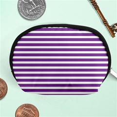 Horizontal Stripes Purple Accessory Pouches (medium) 