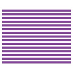 Horizontal Stripes Purple Double Sided Flano Blanket (medium) 