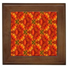 Background Flower Fractal Framed Tiles by Simbadda