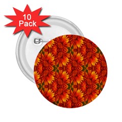 Background Flower Fractal 2 25  Buttons (10 Pack)  by Simbadda